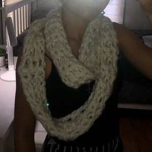 White Knitted Scarf